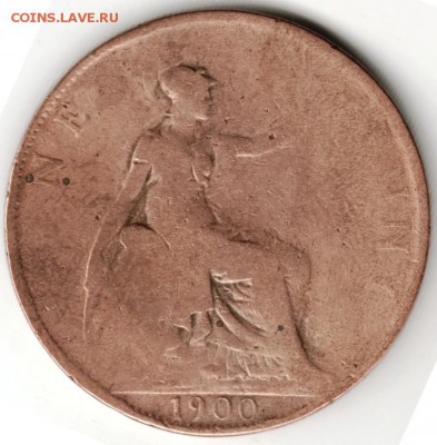 Великобритания. 1 пенни 1900 г. до 24.00 19.03.16 г. - Scan-160311-0014