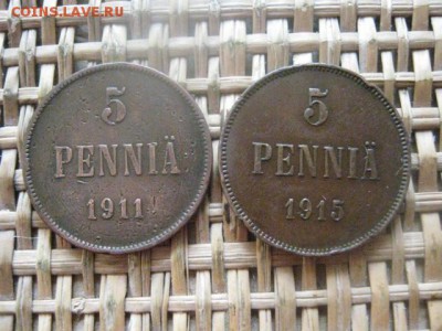 5 пенни, 2 шт. 1911, 1915г. До 19.03.2016г. - 19 и 20 009.JPG
