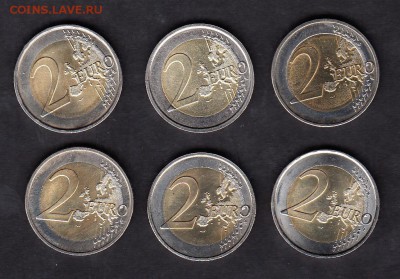 2евро Риский договор (6шт) разные страны - 120а