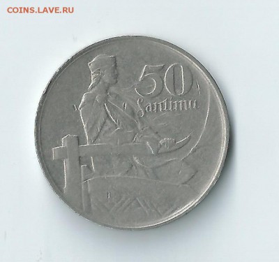Латвия 50 сантим 1922 до 18.03.2016 21:00 - Латвия 01