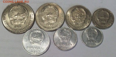 Монеты Монголии 1980-1981год.UNC. 50,20,15,10,5,2,1 мунг. - IMG_20160124_110841