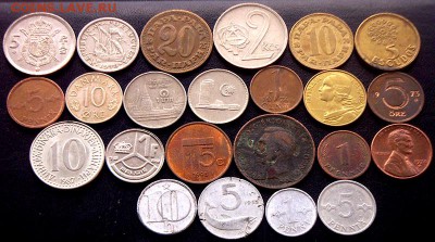 52 разные зарубежные монеты (см. описание). До 13.03_22.30мс - 3