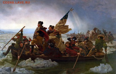 Монеты с Корабликами - Washington_Crossing_the_Delaware_