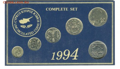Кипр 1994г годовой набор -пластик 20.03.16 22-00 - кипр