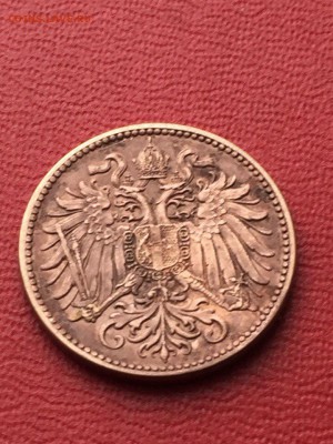 2 геллера Австрия 1908 год.(состояние) - 1 ге