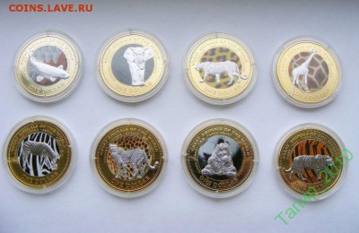 ФИДЖИ 8 монет по 1 доллару. 2009. ФАУНА до 18.03 в 22.10 - 33869339