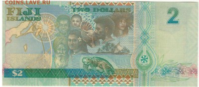 Фиджи 2 доллара 2000 памятная 21.03.2016 в 22.00мск (Б716) - 1-1фид2