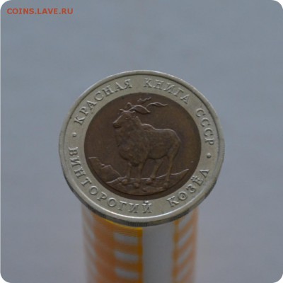 Красная Книга. 5 рублей 1991г. Винторогий козёл До 21.03. - DSC_1256.JPG