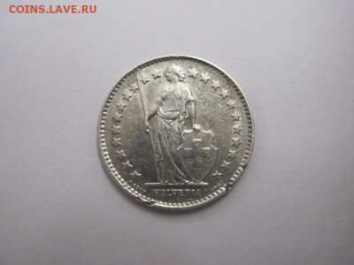 2 франка Швейцария 1946 серебро до 17.03.16 - IMG_1674.JPG