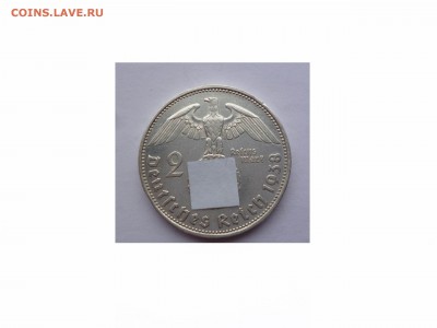ГЕРМАНИЯ 2 марки 1938г. "Е"  до 21-30 18.03.16 - товар 6126