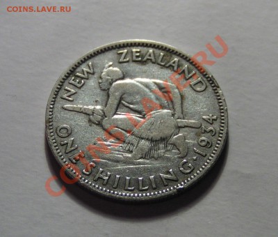 Новая Зеландия, шиллинг 1934, серебро - 26 октября 22-00 - шиллинг1934