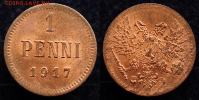 5 пенни 1888, 1 пенни 1894, 1917 - 1пенни1917_1