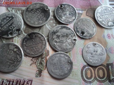 5-10 копеек 19 века из одной ямки  ок. 21.03.16  23-00 мск - DSC00933.JPG