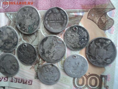 5-10 копеек 19 века из одной ямки  ок. 21.03.16  23-00 мск - DSC00936.JPG