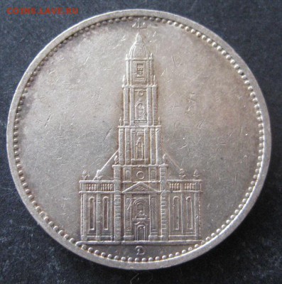 5 марок 1935 D, Кирха, 3 рейх, до 22.00 23.03. - IMG_7918.JPG