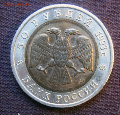 Красная книга 50 руб 1993 Кавказский тетерев - Тетерев-3