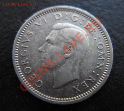 1940 г, Британия, 3 Р, серебро, до 26.10 в 21-30 мск - 1940 брит 3а