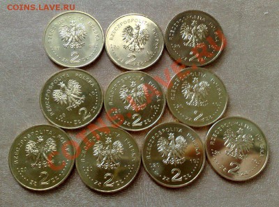 Юбилейные монеты Польши 2 злотых 1996-2010 гг - Польша-1-2
