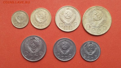 1,2,3,5,10,15,20 коп 1954 до 23 марта блиц - 1954 полный 1