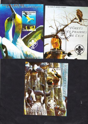Конго 2004 птицы 6 блоков - 222а