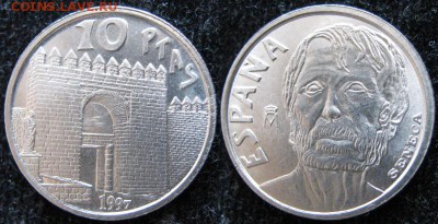 Испания 10 песет 1997 Сенека: до 24.03.16 в 22.00 - Испания 10 песет 1997   452