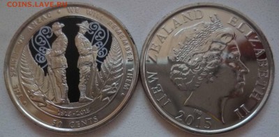 50 центов Новой Зеландии. 1-я мировая. 3шт. до 22.03 - 22,00 - 50 центов Новой Зеландии. 1-я мировая..JPG