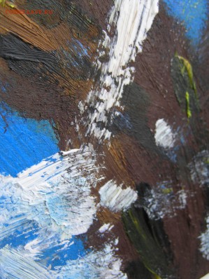 Картина "Дерево, снег, лучи солнца" картон масло. 24*28 см. - P1010172.JPG