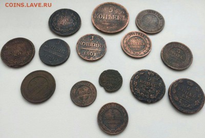 Лот медных монет РИ 14 шт хорошие до 23.03. в 22-00 мск - image