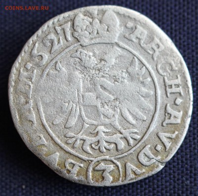 С 1 руб. СВЯЩЕННАЯ РИМСКАЯ ИМПЕРИЯ 3 крейцера 1627г.до 25.03 - IMG_0732.JPG