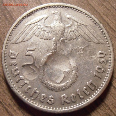 5 марок 1939, Гинденбург, до 23.03.2016 в 22-00 Мск - P1010016.JPG