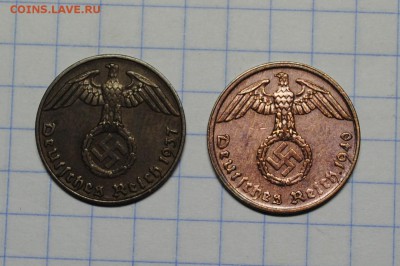 2Х1 Рейхспфеннигов 1937,40 гг. до 23.03.16 - DSC_0827.JPG