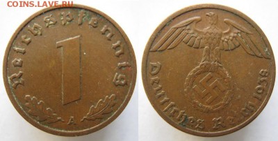 9.Разная инострань по фиксу - 9 8 Германия 1 пф 1938 А    1127