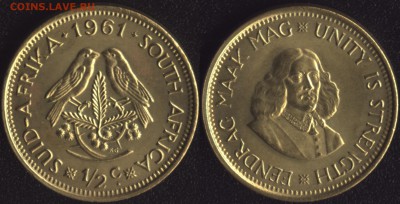 2 цента 1961 ПТИЧКИ UNC до 22:00мск 22.03.16 - 0,5-1961