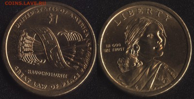 США доллар 2010(P) САКАГАВЕЯ, СТРЕЛЫ до 22:00мск 22.03.16 - США доллар 2