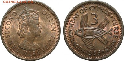 Мелкие номиналы Британских колоний - 3mils1955