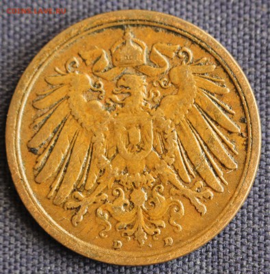 С 1 руб. КАЙЗЕРРЕЙХ 2 пфеннига 1906г."D" до 26.03 в 22-00 - IMG_0656.JPG