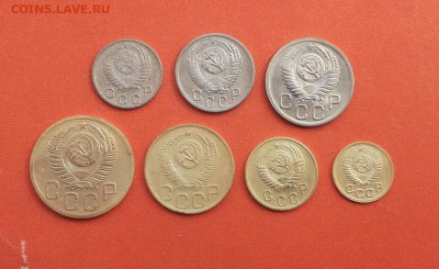 1,2,3,5,10,15,20 коп 1952 до 25 марта блиц - 1952 полный 2