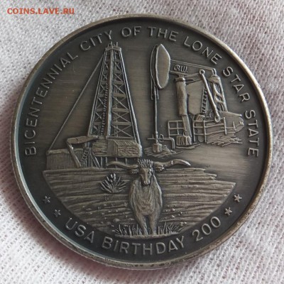 Жетон USA BIRTHDAY 200. Odessa, Texas July 4, 1976 - DSCF7483.JPG