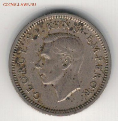 Н.ЗЕЛАНДИЯ 3 ПЕНСА 1947 ДО 24.03.16 В 22.00МСК (В74) - 4-нз3п47