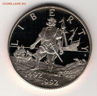 2 ДОЛЛАРА 1992 КОЛУМБ ДО 24.03.16 В 22.00 (В49) - 4-сша92