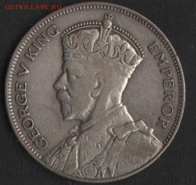 Новая Зеландия. Пол кроны. 1934. До 23.03.16 - 1