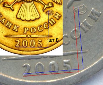 1 рубль 2005 спмд шт Б? - image
