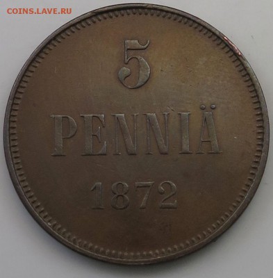 10 пенни 1876, 5 пенни 1872 - 5-1872-1