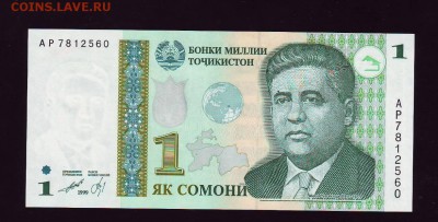Таджикистан 1 сомони 1999г.  до 26.03.2016г. в 22:00 мск - Scan10017.JPG