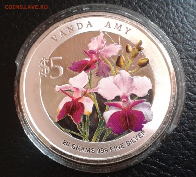 5 $ Сингапур 2009г. серебро на оценку - 1
