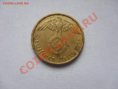10 пфенингов. Германия. 1938А. До 27.10.2010 22:50 по Москве - 10 пф Германия 1939 - 2.JPG