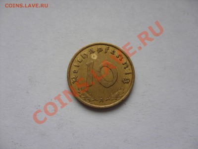 10 пфенингов. Германия. 1938А. До 27.10.2010 22:50 по Москве - 10 пф Германия 1939 - 1.JPG