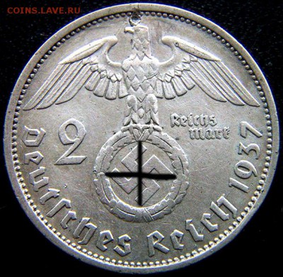 Германия. 3-й Рейх_2 рейхсмарки 1937(F); до 22.03_22.14мск - 11123