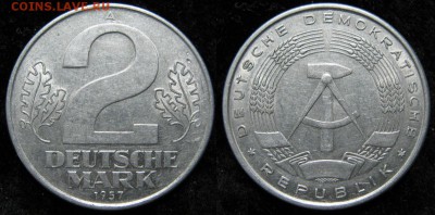 9.Разная инострань по фиксу - 9 30 ГДР 2 марки 1957    1331