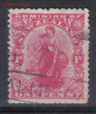 Новая Зеландия 1909-12гг 1d до 24.03 22.00мск - Новая Зеландия 1909-12гг 1d